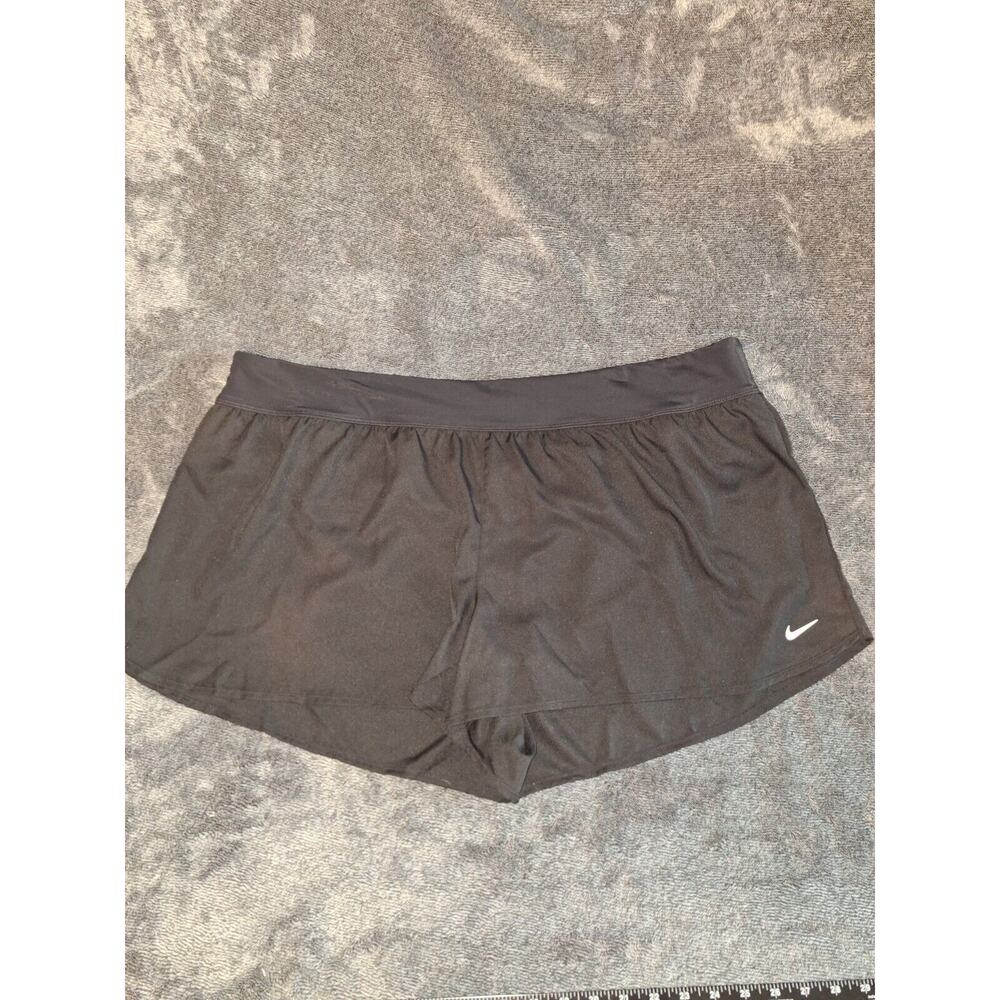 Nike Swim Board Shorts Womans 3X‎ Black Swim Bottoms Active Athlesier